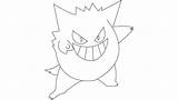 Ectoplasma Coloriages Pokémon sketch template