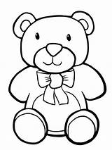 Teddybeer Leukekleurplaten één sketch template
