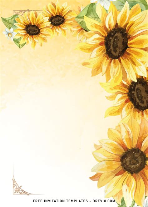 sunflower templates printable