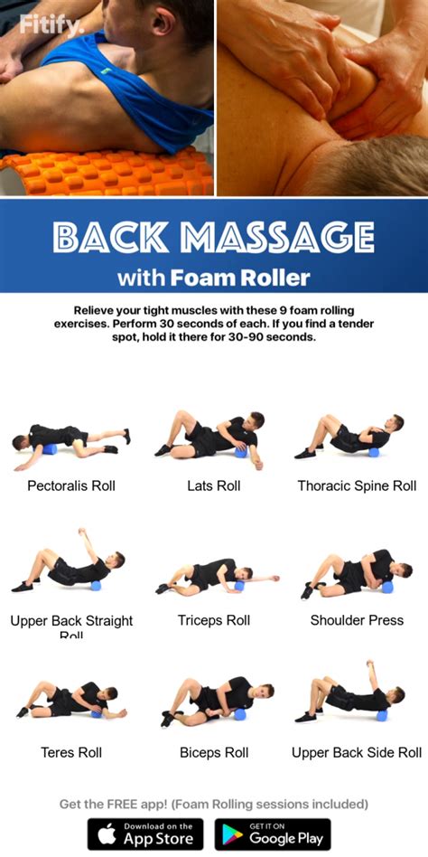 Foam Rolling Session To Massage And Release All Important Back Muscles