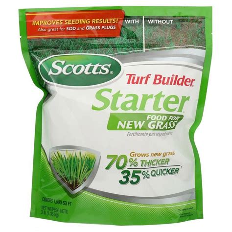 scotts turf builder  lbs  sq ft starter brand lawn fertilizer  turf builder