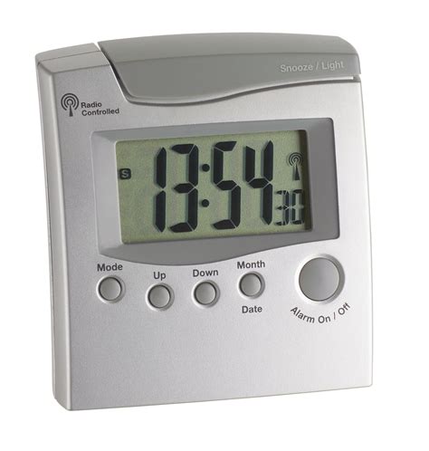 digital radio controlled alarm clock tfa dostmann
