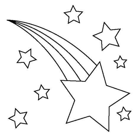 shooting star coloring page coloring home