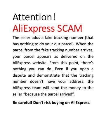 aliexpress scam rscams