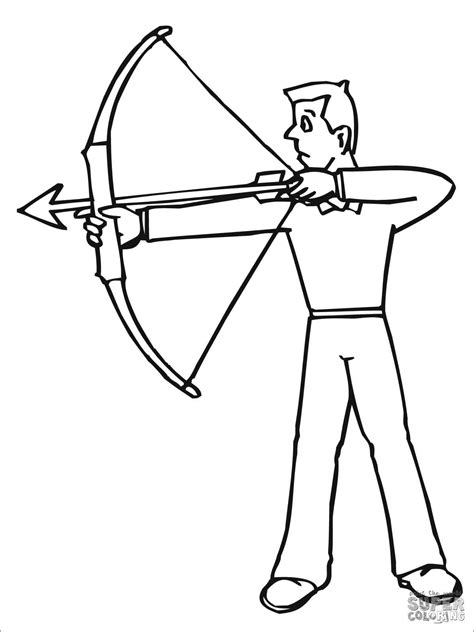 archery coloring pages coloringbay