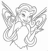 Disney Coloring Fairy Pages sketch template