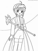 Coloring Cardcaptor Captor Kolorowanki Animes Chibi Captors Epicness Dzieci Coloriages 選擇 圖版 sketch template