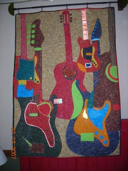 quilts guitar images  pinterest guitars mosaic