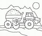 Coloring Sand Transportation Pages Cartoon Kids Designlooter Dump Printables Truck 73kb 1800px 2080 sketch template