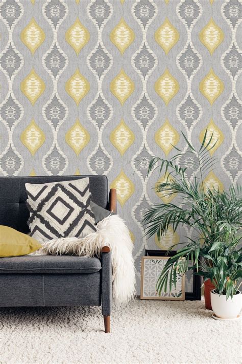 pin  home decor hull limited  tropical wallpaper designs geometric wallpaper design home