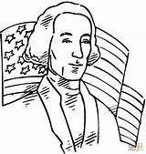 Washington George Coloring Pages President Usa Flag Kids United States Independence War Drawing Revolutionary Printable First Behind Independencia Color Drawings sketch template
