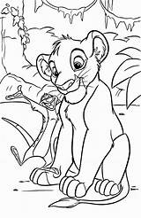 Coloring Pages Simba Kids Printable sketch template