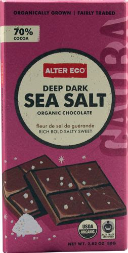 Alter Eco Organic Dark Chocolate Deep Dark Sea Salt 2