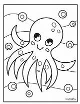 Octopus Peasy sketch template