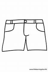 Shorts sketch template