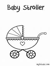 Pages Stroller Coloring Baby Getcolorings Printable sketch template