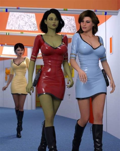 Female Crewmembers Star Trek Costume Star Trek Cosplay Star Trek