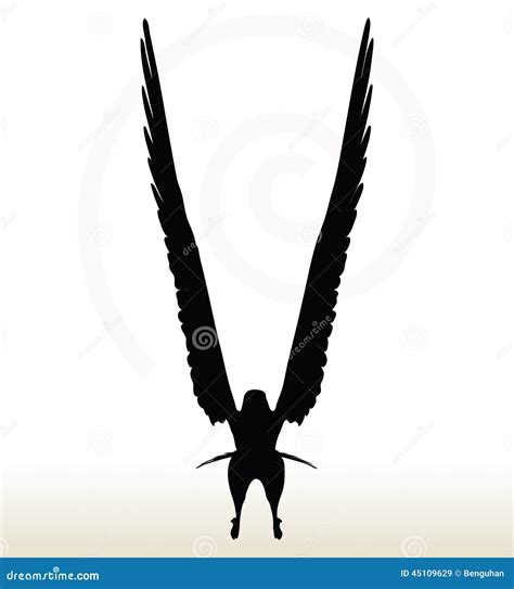 eagle silhouette stock illustration illustration  animal