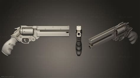 weapon  long colt vashs revolver  trigun wpn  stl