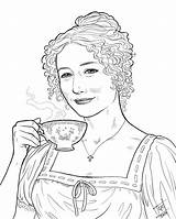 Bennet Jane Austen Silliness sketch template