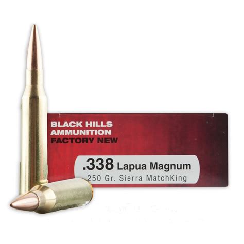 lapua magnum  grain matchking hpbt black hills  rounds ammo logyro  home