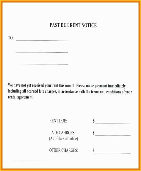 due letter template    rent due notice