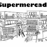 Supermercado Pintar Supermercados sketch template