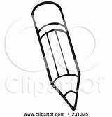Pencil Clipart Outline Coloring Illustration Visekart Royalty Rf 2021 sketch template