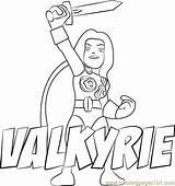Coloring Valkyrie Squad Hero Super Coloringpages101 Pages Show sketch template
