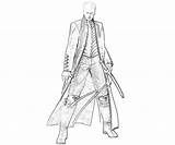 Vergil Character Marvel Capcom Vs Coloring Pages sketch template