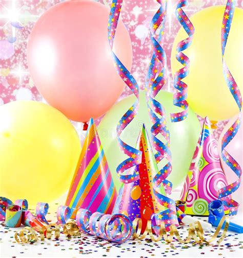 party background stock photo image  birthday decoration
