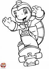 Franklin Coloring Pages Turtle Coloriage Choose Board Skate Amis Friends sketch template