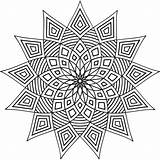 Coloring Geometric Pages Printable Kids Patterns Designs Colouring Shapes Color Pattern Print Books Geometrische Mandala Cool Simple Detailed Adult Abstract sketch template
