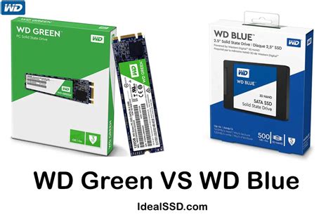 wd blue  wd green ssd simplified buyers guide  idealssdcom