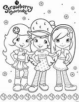 Strawberry Shortcake Coloring Berrykins Pages sketch template
