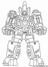 Megazord Roboter Ausmalen sketch template