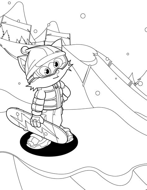 snowboarding coloring pages  getdrawings