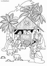 Nativity Coloring Pages Christmas Printable Scene Precious Moments Adults Manger Color Scenes Kids Getcolorings Getdrawings Baby Colorings sketch template