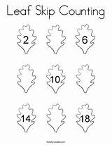 Counting Coloring Leaf Skip Favorites Login Add Twistynoodle sketch template