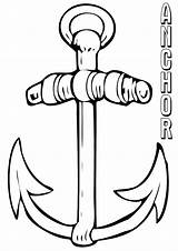 Anchor Coloring Pages Print sketch template
