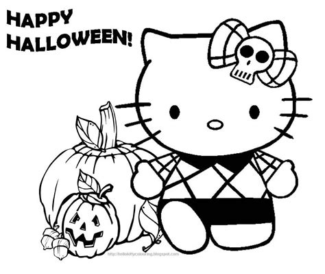 printable halloween  kitty page hellokitty hellokittyhalloween