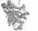 Scarecrow Batman Poison Arkham City Pages Coloring sketch template