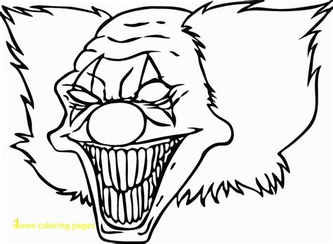 coloring pages  pennywise  clown divyajanan