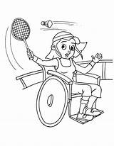 Badminton Cadeira Rodas Menina Wheelchair Coloriage Colorir Jogando Discapacidad Boyama Fisica Tudodesenhos Paralympique Rompe Cabezas Juegos Bestcoloringpages sketch template