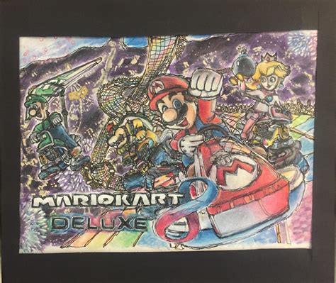 mario kart  deluxe   drawing collage rnintendoswitch