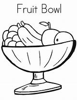 Fruit Bowl Coloring Pages Colouring Color Easy Print Hard Search Rocks Fruits Getdrawings Drawing Again Bar Case Looking Don Use sketch template