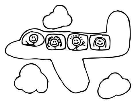 printable airplane coloring pages  kids