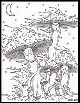 Mushroom Trippy Psychedelic Stoner Hobbit Hippie Fc00 Sketching sketch template