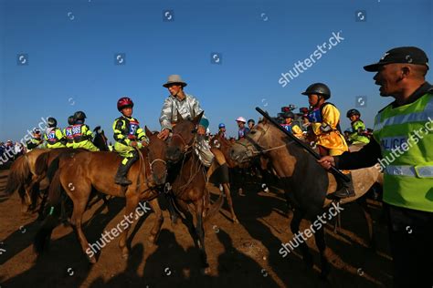 mongolian police officer guards   editorial stock photo