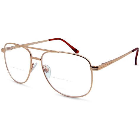 in style eyes just chillin metal frame aviator bifocal reading glasses